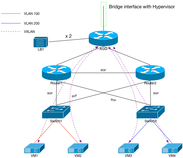 Fig 7: VXLAN to Servers