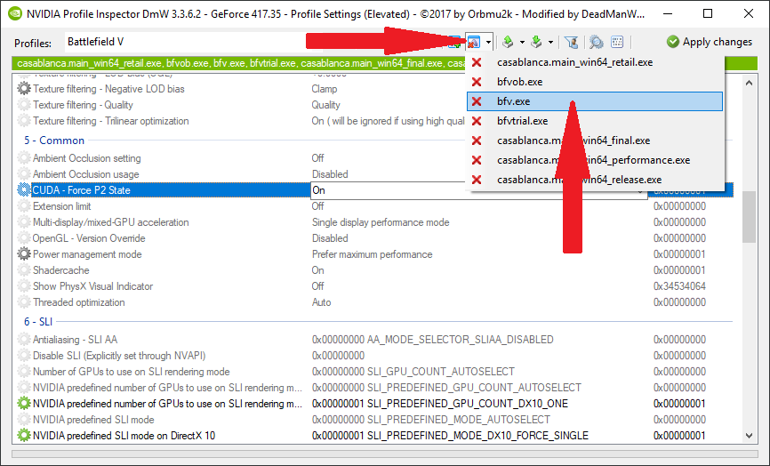 nvidia profile inspector windows 10